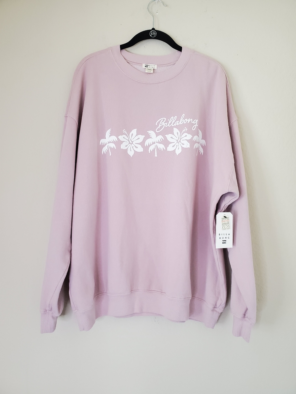 Billabong Ride In Crew Fleece Women's Sweatshirt Haze Size M